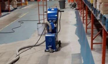Industrial floor coating application